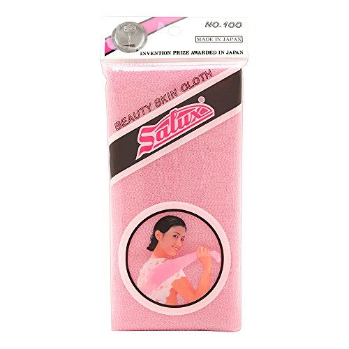 Salux Nylon Japanese Beauty Skin Bath Wash Cloth/Towel – Pink