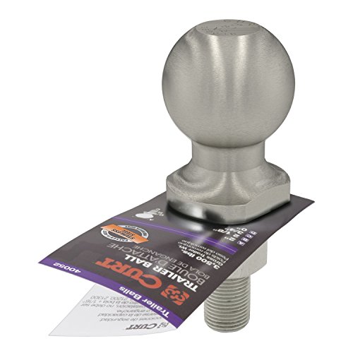 CURT 40052 Stainless Steel Trailer Hitch Ball, 3,500 lbs, 2-Inch Diameter, 3/4 x 2-1/8-Inch Shank | The Storepaperoomates Retail Market - Fast Affordable Shopping