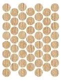 Fastcap Adhesive Cover Caps Unfinished Wood Red Oak 9/16″ (1 Sheet 52 Caps)