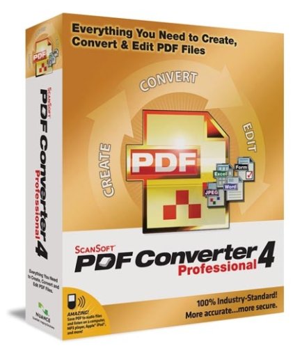 ScanSoft PDF Converter 4 Professional [OLD VERSION]