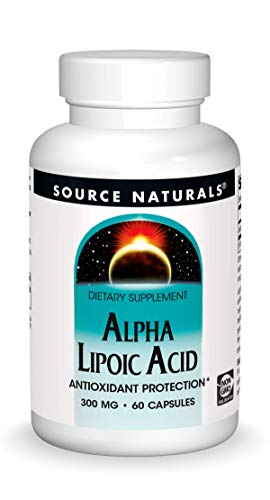 Source Naturals Alpha Lipoic Acid 300 mg Supports Healthy Sugar Metabolism, Liver Function & Energy Generation – 60 Capsules