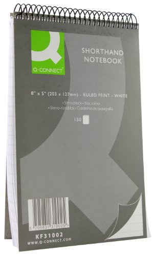 Q CONNECT SHORTHAND NOTEBOOK 80 sheets 8″ X 5″ …