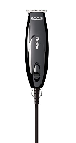 Andis 23475 Professional PivotPro Beard & Hair Trimmer with Carbon Steel T-Blade – Black, Pack of 1
