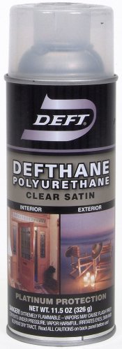 Deft Defthane Interior Exterior Clear Polyurethane Satin Spray, 11.5-Ounce Aerosol