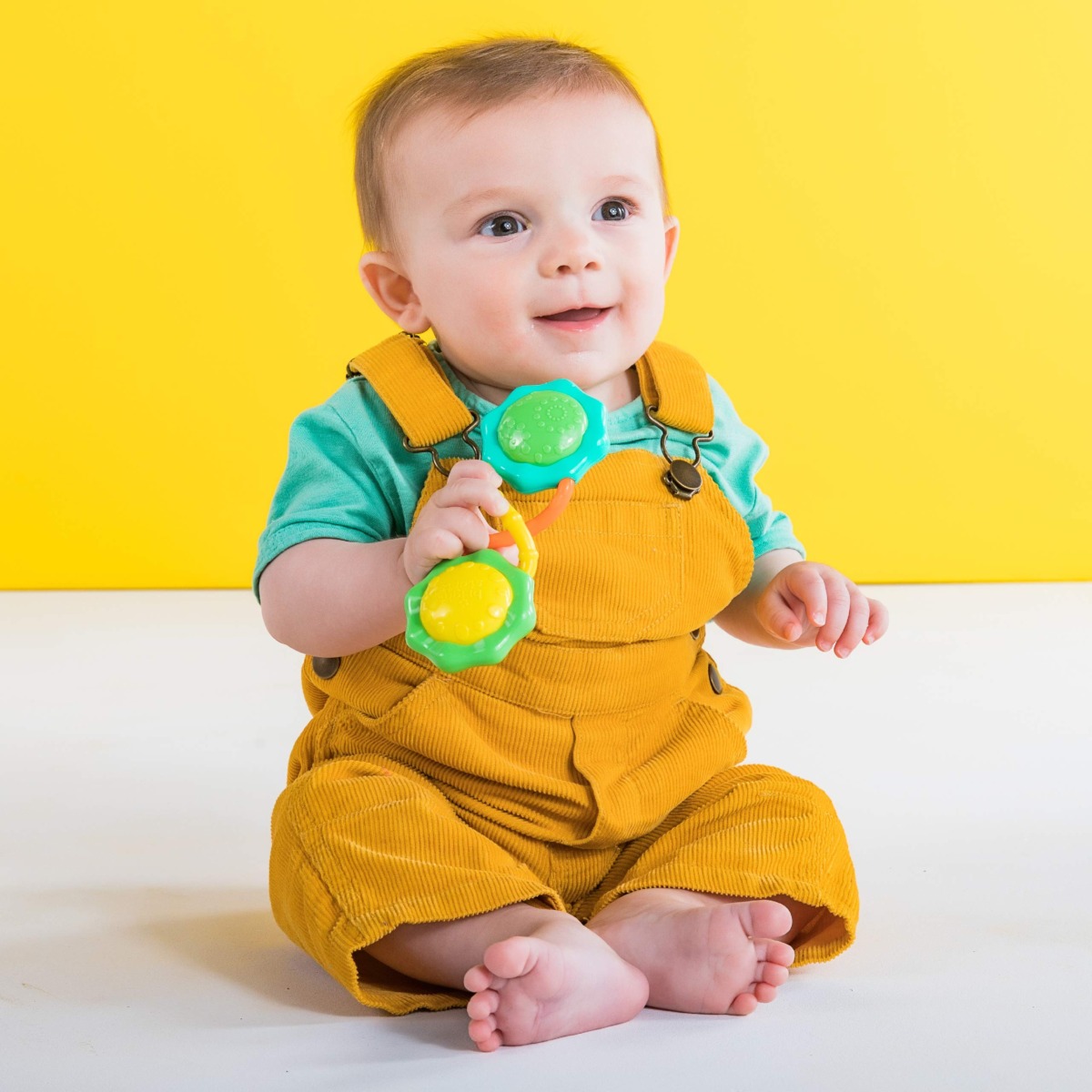 Bright Starts Rattle & Shake Barbell Toy, Ages 3 Months and Up Green | The Storepaperoomates Retail Market - Fast Affordable Shopping