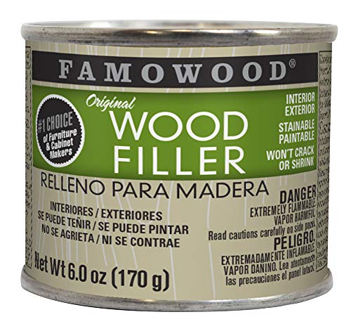 FamoWood 36141122 Original Wood Filler – 1/4 Pint, Mahogany
