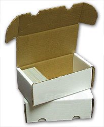 BCW 400 Count (Bundle of 50) Corrugated Cardboard Storage Box – Baseball, Football, Basketball, Hockey, Nascar, Sportscards, Gaming & Trading Cards Collecting Supplies