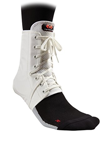McDavid Level 3 Ankle Brace/Lace-Up with Inserts, X-Small, White