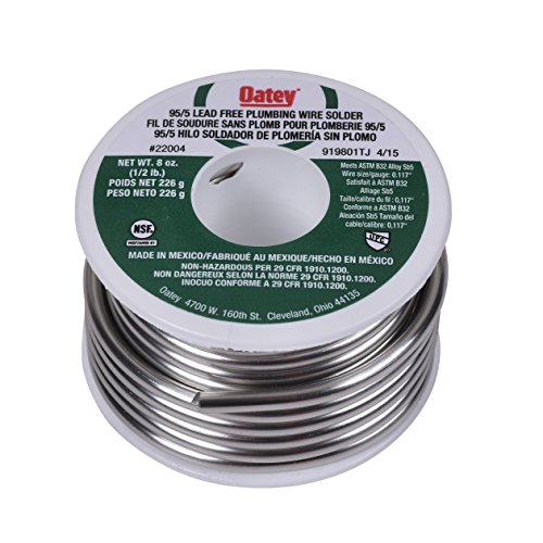 Oatey 22004 95/5 Wire, 0.117-Inch ga. – Bulk 1/2 lb, Gray