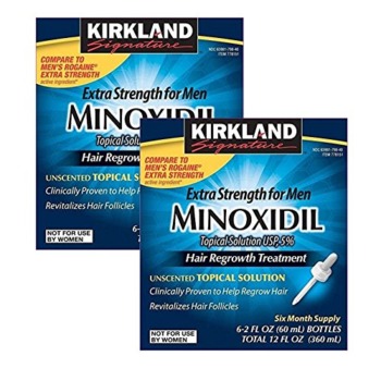 KIRKLAND SIGNATURE Minoxidil for Men 5% Minoxidil Hair Regrowth Treatment 12 Months Supply Unscented 1 Year, White | The Storepaperoomates Retail Market - Fast Affordable Shopping