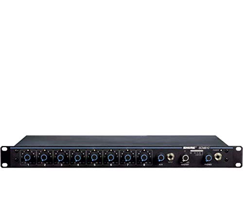Shure SCM810 Eight Channel Automatic Microphone Mixer with IntelliMix, Adjustable EQ per Channel and 48V Phantom Power, Designed Specifically for Installed Sound Applications | The Storepaperoomates Retail Market - Fast Affordable Shopping