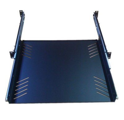 Penn Elcom R1290/1U Sliding Rack Tray (Audio, AV, IT, DJ) Equipment Shelf for 1 Rack Space up to 15 Inch Deep