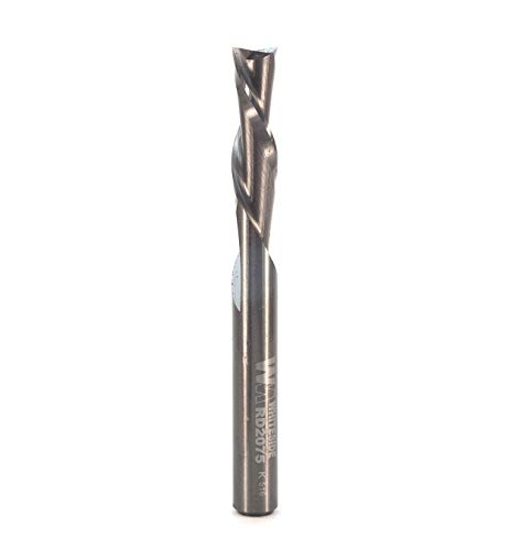 Whiteside Router Bits RD2075 Standard Spiral Bit with Down Cut 1/4-Inch Cutting Diameter and 3/4-Inch Cutting Length