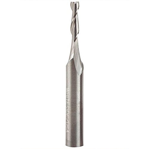 Whiteside Router Bits RU1800 Standard Spiral Bit with Up Cut Solid Carbide 3/16-Inch Cutting Diameter and 3/4-Inch Cutting Length