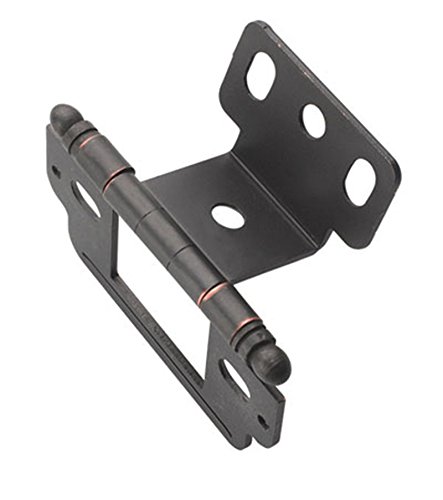 Amerock Full Inset Partial Wrap Free Swinging Ball Tip Hinge for 3/4″ Doors Oil Rubbed Bronze Single (1)