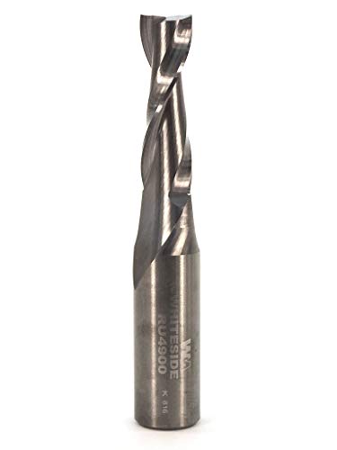 Whiteside Router Bits RU4900 Standard Spiral Bit with Up Cut Solid Carbide 3/8-Inch Cutting Diameter and 1-1/4-Inch Cutting Length