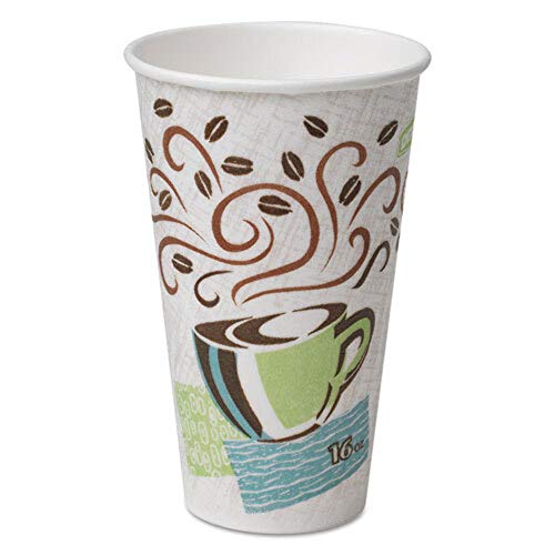 Dixie PerfecTouch Cups, 16oz, 50 Count, Coffee Dreams