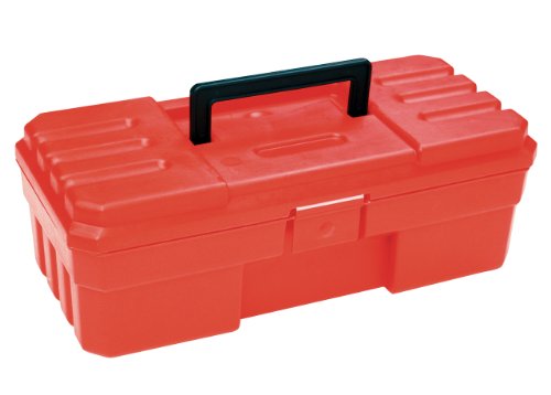 Akro-Mils 12-Inch ProBox Plastic Toolbox for Tools, Hobby or Craft Storage Toolbox, Model 09912, (12-Inch x 5-1/2-Inch x 4-Inch), Red