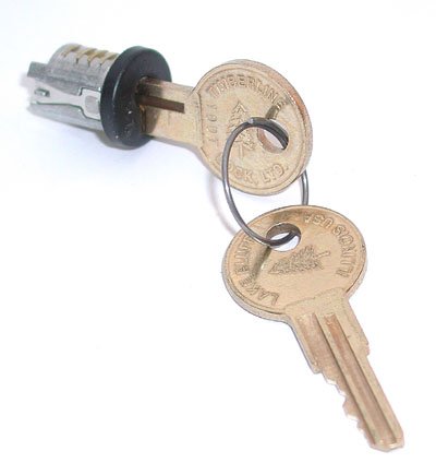Compx Timberline Lock Plug, C300LP-100TA-19 Black Keyed Alike Key Number 10