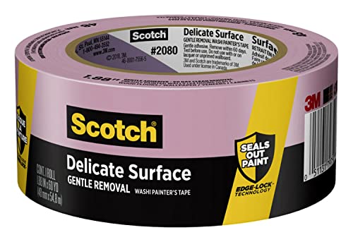 Scotch Delicate Surface Painter’s Tape, 1.88″ Width, 2080, 1 Roll