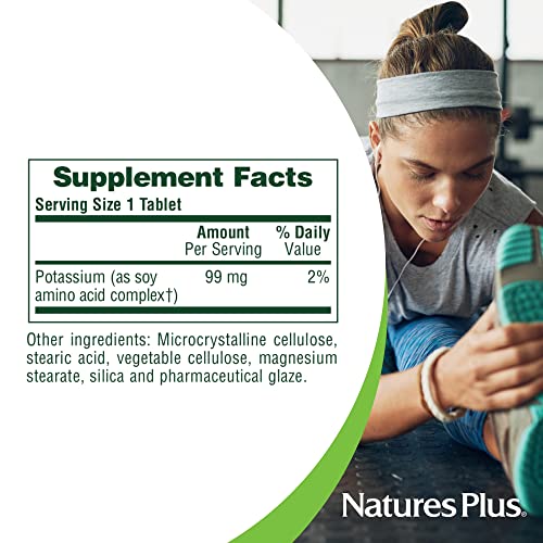 Nature’s Plus Potassium 99 mg, 90 Tablets – Supports Healthy Electrolyte Balance & Overall Well-Being – Gluten Free, Vegetarian – 90 Servings | The Storepaperoomates Retail Market - Fast Affordable Shopping
