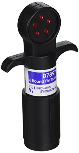 Innovative Products Of America IPA7897 6 Round Pin Trailer Circuit Tester , Black