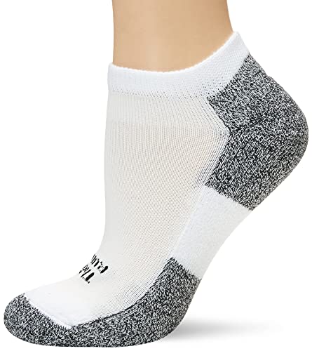 Thorlos Women’s LRMXM Light Running Thin Padded Ankle Sock, White, Small