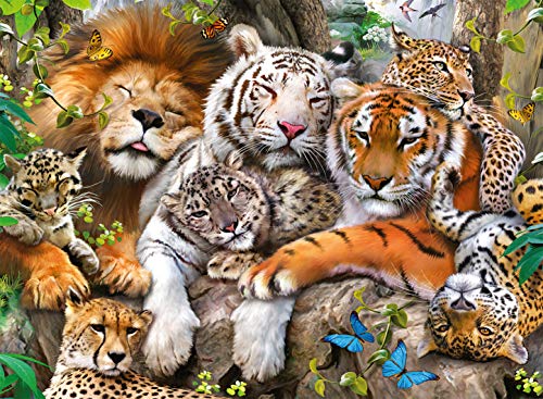 Ravensburger Big Cat Nap 200 Piece Jigsaw Puzzle for Kids – Every Piece is Unique, Pieces Fit Together Perfectly