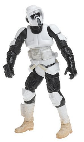 Star Wars, The Saga Colllection, Vintage Action Figure Biker Scout, 3.75 Inches