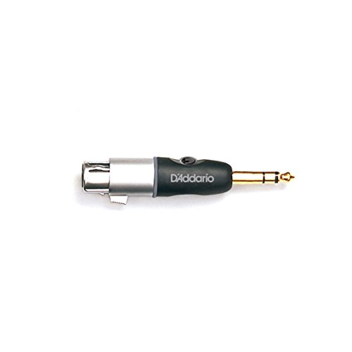 D’Addario PW-P047AA ¼” Male Balanced to XLR Female Adapter – Adapt a Balanced Signal from XLR to ¼” TRS or Vice Versa – Premium Quality Components for Maximum Power and Signal Transfer