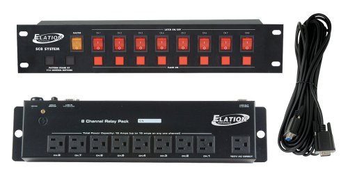 American DJ basic control system for on and off control as well as momntary flash. Comes with relay pack, cable and controller.