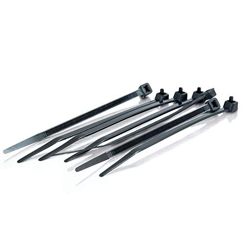 C2G 43036 TAA Compliant Cable Ties, 4 Inch Long, Black, Pack of 100