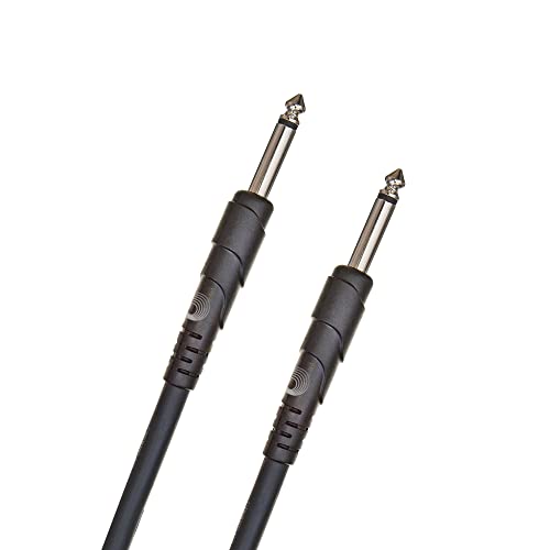 D’Addario Guitar Cable – Guitar Lead – 1/4 Inch Male to 1/4 Inch Male – Shielded for Noise Reduction – 15 Feet/4.57 Meters – Straight Ends – 1 Pack
