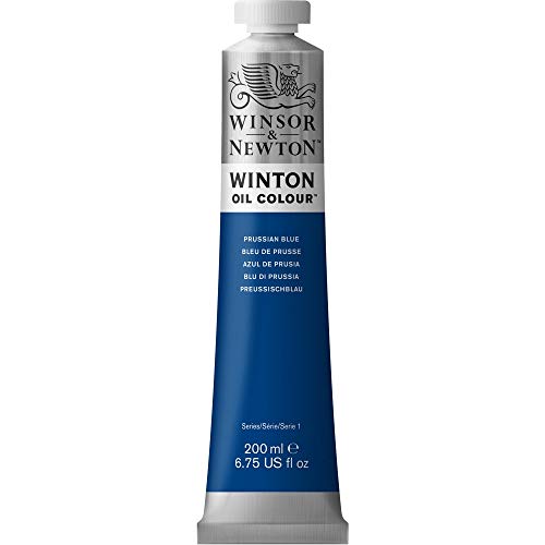 Winsor & Newton Winton Oil Color, 200ml (6.75-oz), Prussian Blue