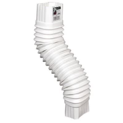 AMERIMAX HOME PRODUCTS 37084 White Amerimax 2 in. H x 3 in. W x 7.5 in. L Plastic Gutter Elbow, 2&quot quot