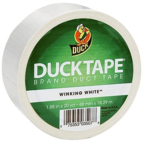 Duck Brand 392873 White Color Duct Tape, 1.88-Inch by 20 Yards, Single Roll | The Storepaperoomates Retail Market - Fast Affordable Shopping