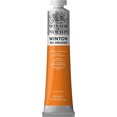 Winsor & Newton Winton Oil Color, 200ml (6.75-oz), Cadmium Orange Hue