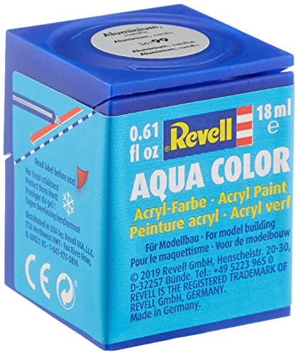Revell 18ml Aqua Color Acrylic Paint (Aluminium Metallic Finish)