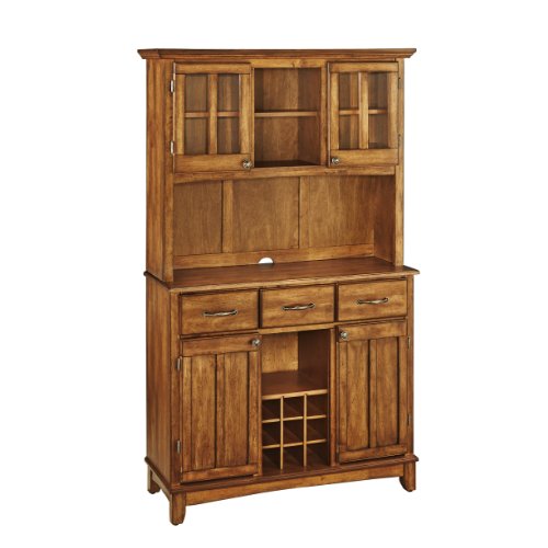 Buffet of Buffets Cottage Oak with Wood Top by Home Styles