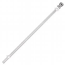 www.usflags.com Tangle Free Spinning Pole -Silver Pole, Silver Ball TOP