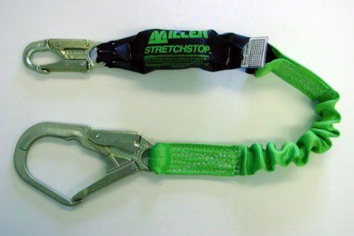 Miller Stretchstop 913RSS Green Shock-Absorbing Lanyard – 6 ft Length – 913RSS/6FTGN [PRICE is per EACH]