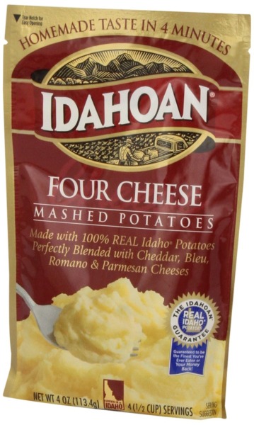 Idahoan Mashed Potatoes, Four Cheese, 4 oz