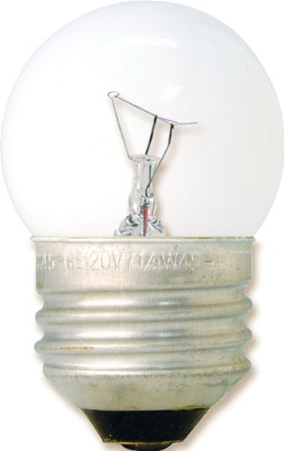 GE Appliance 46844 7.5-Watt, 53-Lumen S11 Light Bulb with Medium Base, 1-Pack