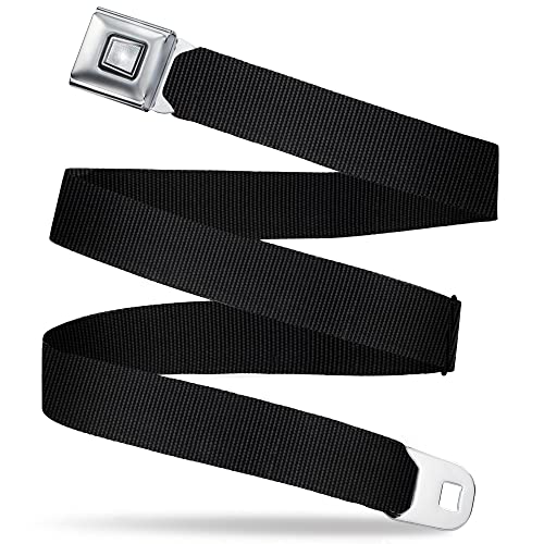 Buckle-Down unisex adult Buckle-down Seatbelt Starburst Black Regular Belt, Black, 1.5 Wide – Fits Pant Size 24-38 US