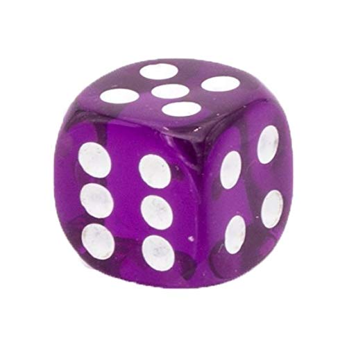 Chessex Dice D6 Sets: Purple with White Translucent – 12Mm Six Sided Die (36) Block of Dice | The Storepaperoomates Retail Market - Fast Affordable Shopping