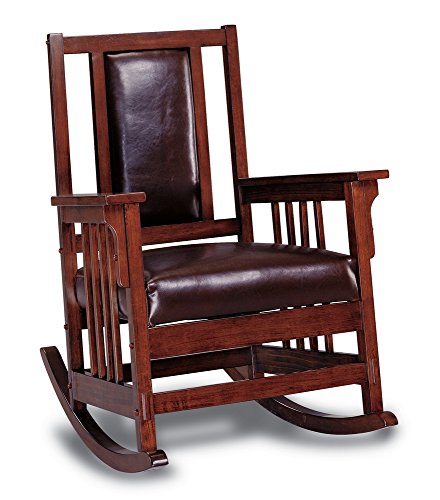 Coaster Home Furnishings Rocking Chair Tobacco & Dark Brown