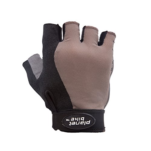 Planet Bike Gemini Gel Cycling Gloves (X-Large), Grey/Black