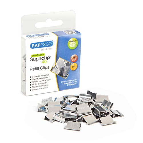 Rapesco Supaclip #40 Refill Clips [Pack of 50]