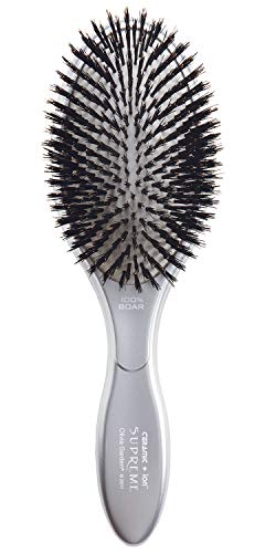 Olivia Garden Ceramic + Ion Supreme Paddle Hair Brush, 100% Boar (CISP-BR)