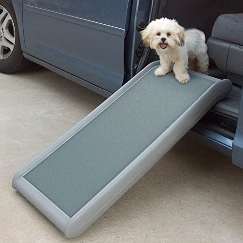 PetSafe Happy Ride Half II Dog Ramp for Vans, Minivans and Low Cars – 40 Inch Portable Pet Ramp for Large Dogs, Non-Slip – Weighs Only 8 lb, Supports up to 200 lb, Indoor/Outdoor at Home/Travel